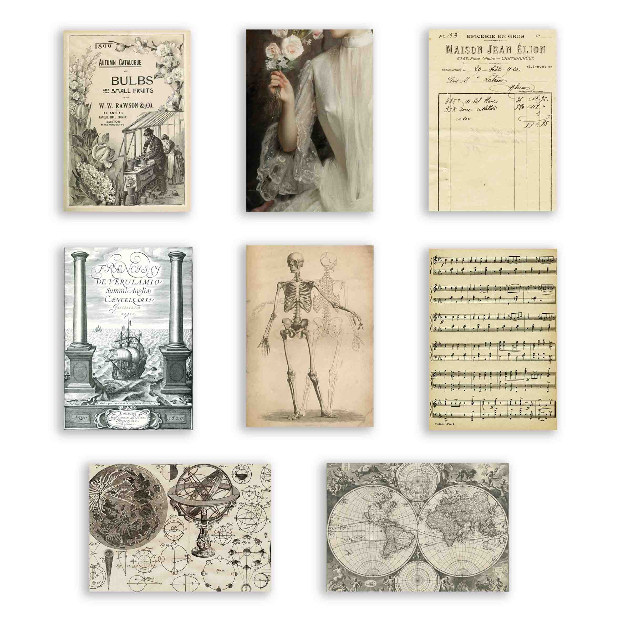 ست پوستر شفاف وینتیج