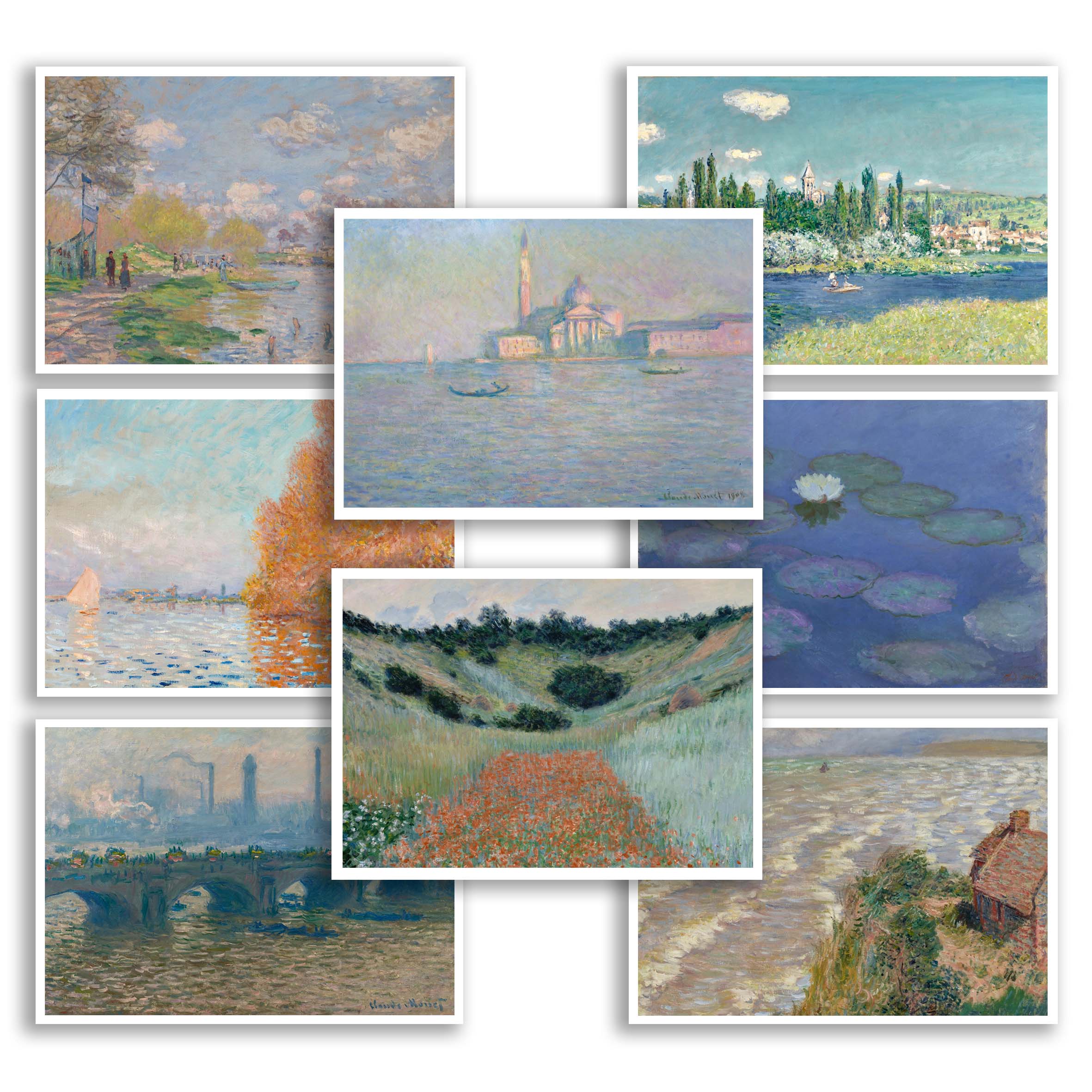 ست پوستر نقاشی های مونه 2