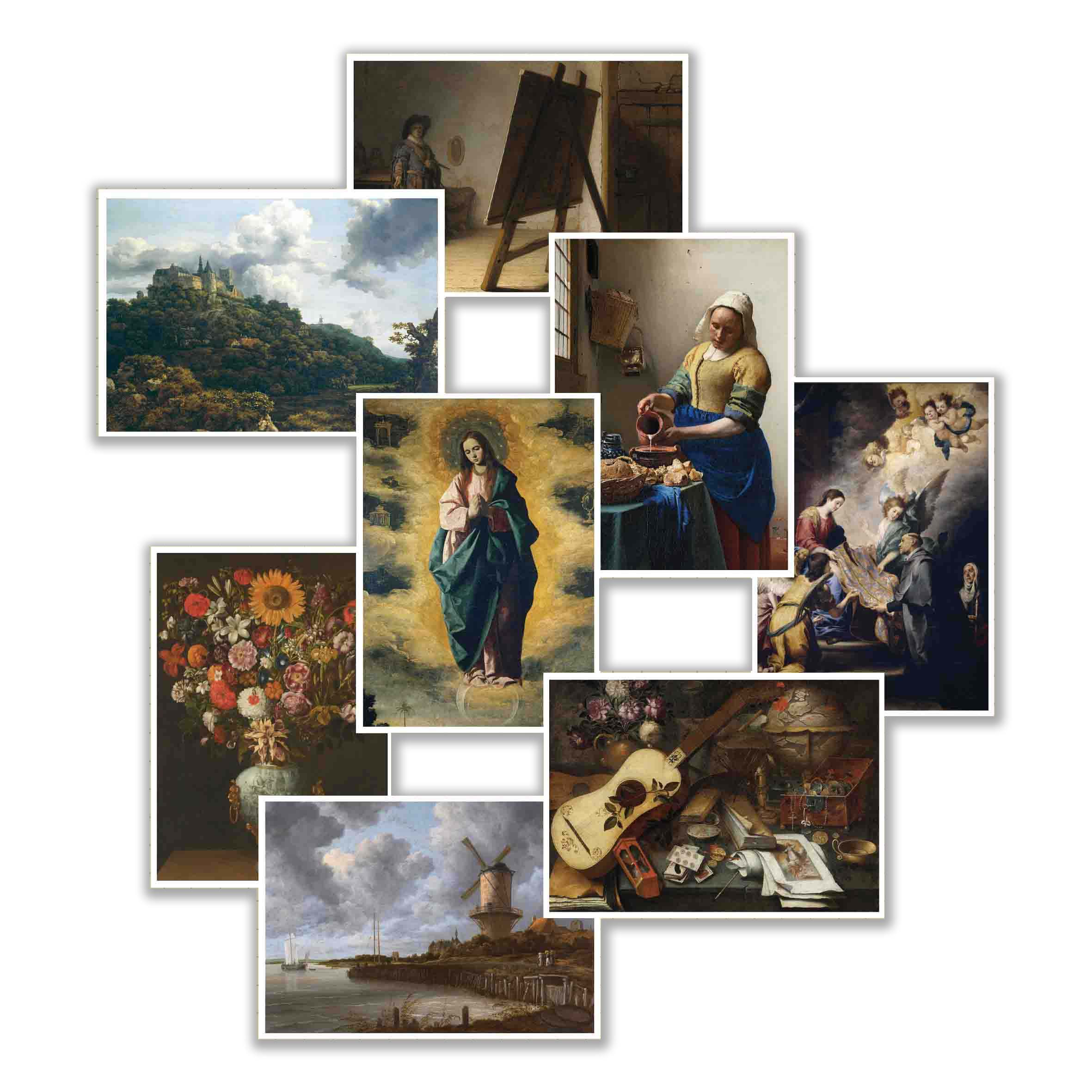 ست پوستر نقاشی های دوره باروک