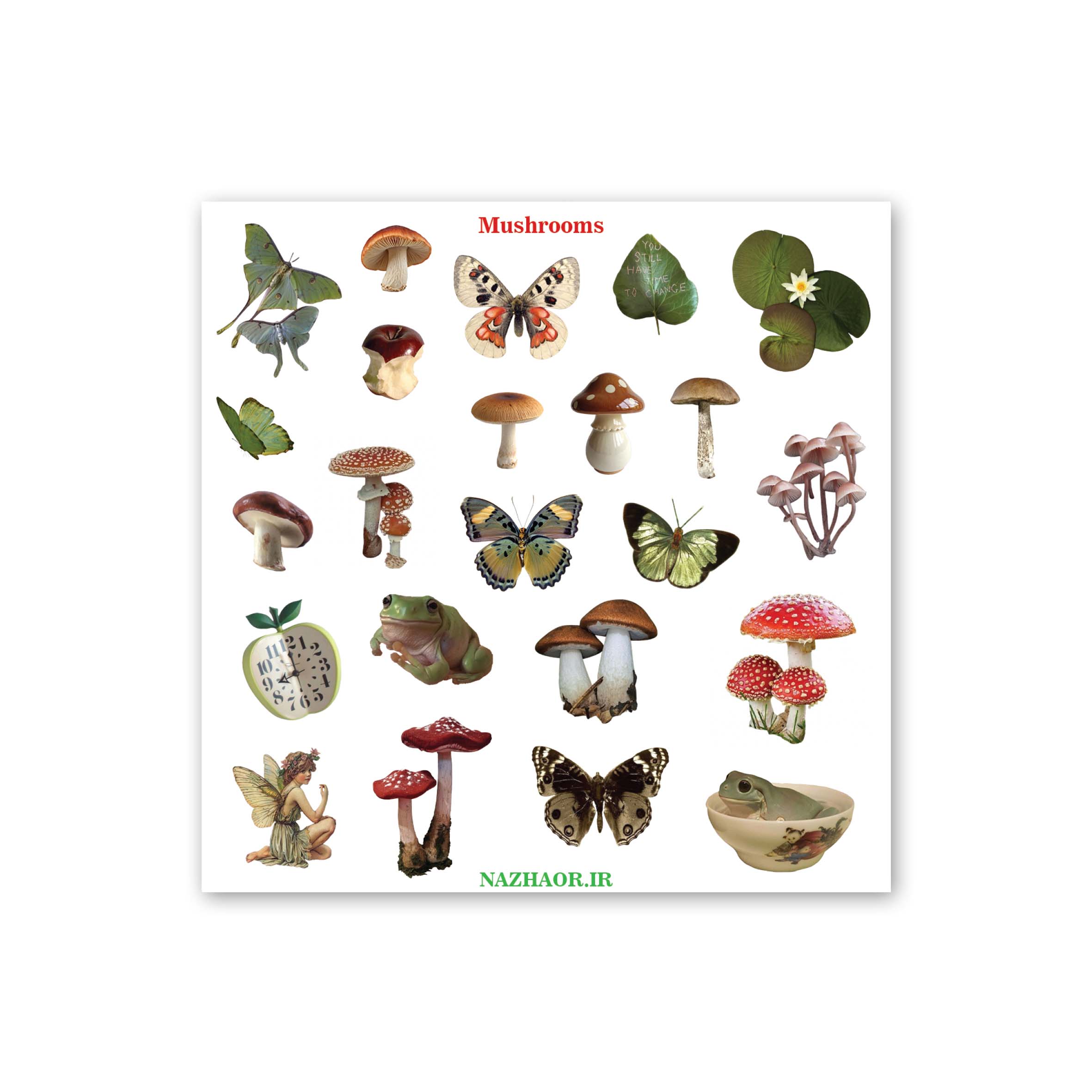 استیکر "mushrooms"